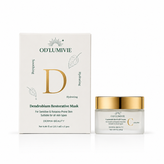 Hydration & Glow Duo – Ceramide ReviCell Cream & Dendrobium Restorative Mask